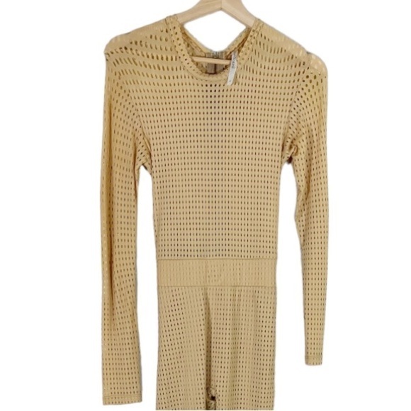 Ricki Brazil Au Naturel Mesh Stirrup Catsuit Jumpsuit Size Small - Picture 4 of 8